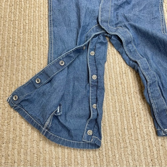 Carter’s Little Captain Chambray Long Sleeve Jumpsuit Size 24 Months Baby - Picture 6 of 9